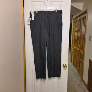 J.M. Haggar Mens 38x30 Classic Fit Expandable Waist Premium Stretch Dress Pants